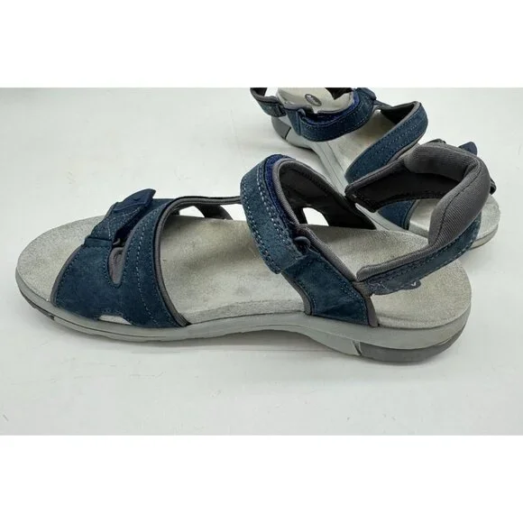 Dr. Scholls Women's Adelle Sandals Size 10M Navy Suede Comfort Casual Strappy - Picture 8 of 12